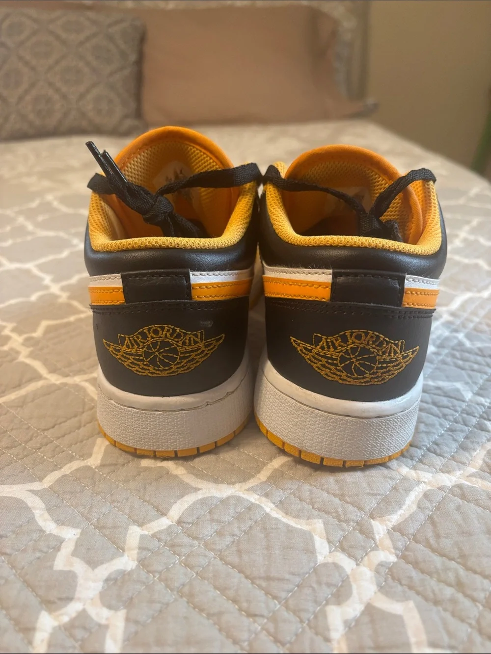 Nike Jordan shoes - black and yellow